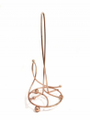 Kitchen countertop rose gold finishing metal wire paper tower holder, paper tower rack, paper towel stand